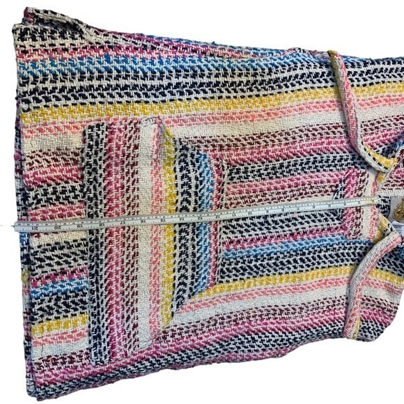 Earth Ragz Colorful Hooded Baja Sweater or Hoodie Size Small - Picture 6 of 8